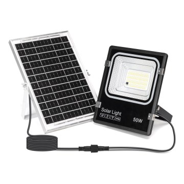 Aigostar - LED Solární reflektor LED/50W/3,2V 1200mAh 3000K/4000K/6500K IP66 + dálkové ovládání
