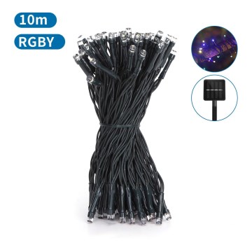 Aigostar - LED Solární  řetěz 100xLED/8 funkcí 12m IP65 multicolor