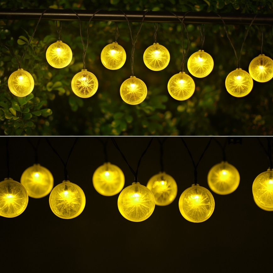Aigostar - LED Solární řetěz 10xLED/3,8m IP44 600 mAh teplá bílá