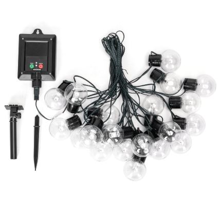 Aigostar - LED Solární  řetěz 20xLED/8 funkcí 11,5m IP65 multicolor