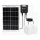Aigostar - LED Solární svítidlo 2xLED/35W/12V 6000 mAh 6500K IP65 pr. 16,8 cm + dálkové ovládání