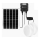 Aigostar - LED Solární svítidlo 2xLED/70W/12V 12000 mAh 6500K IP65 pr. 20,5 cm + dálkové ovládání