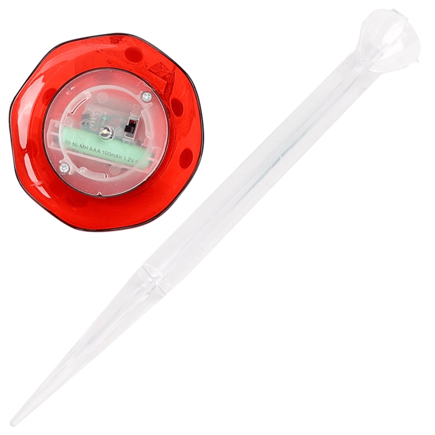 Aigostar - LED Solární svítidlo LED/0,006W/1,2V 100 mAh 2700K IP44 červená