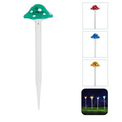 Aigostar - LED Solární svítidlo LED/0,006W/1,2V 100 mAh 2700K IP44 zelená
