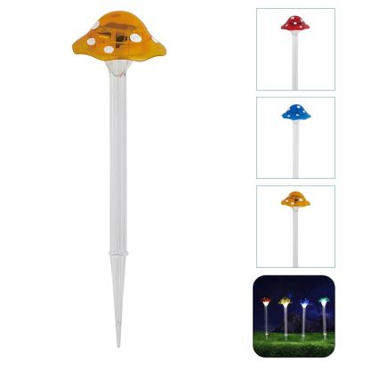 Aigostar - LED Solární svítidlo LED/0,006W/1,2V 100 mAh 2700K IP44 žlutá