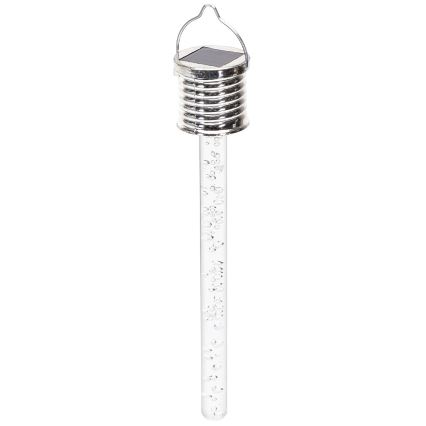 Aigostar - LED Solární svítidlo LED/0,006W/1,2V chrom 2700K IP44