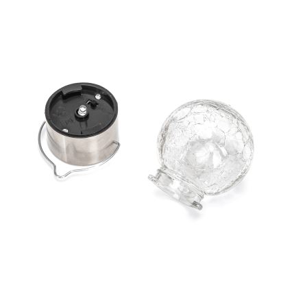 Aigostar - LED Solární svítidlo LED/0,006W/1,2V matný chrom 6500K IP44