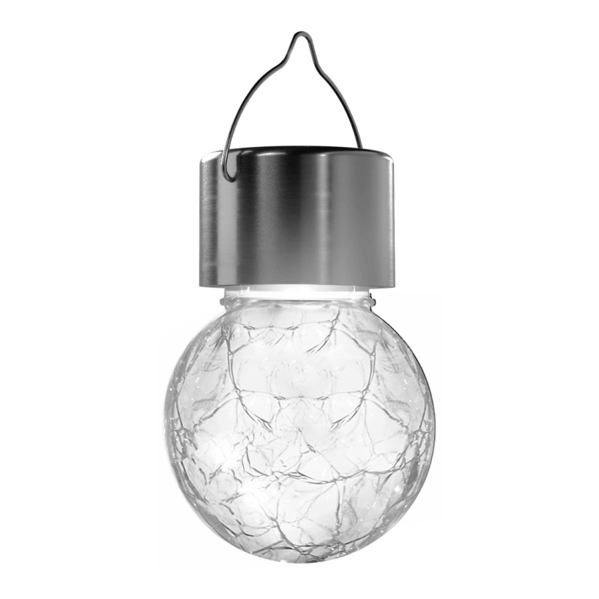Aigostar - LED Solární svítidlo LED/0,006W/1,2V matný chrom 6500K IP44