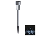 Aigostar - LED Solární svítidlo LED/2V IP44 40 mAh matný chrom