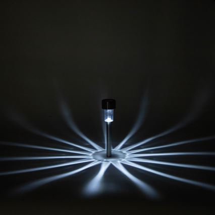 Aigostar - LED Solární svítidlo LED/2V IP44 40 mAh matný chrom