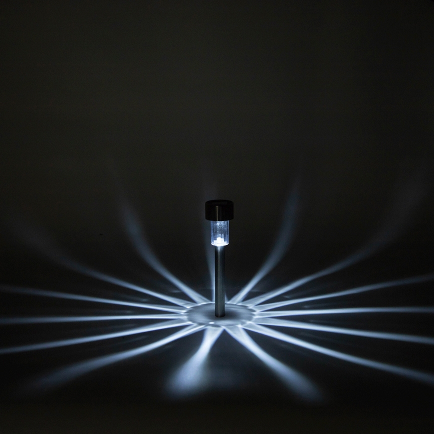 Aigostar - LED Solární svítidlo LED/2V IP44 40 mAh matný chrom