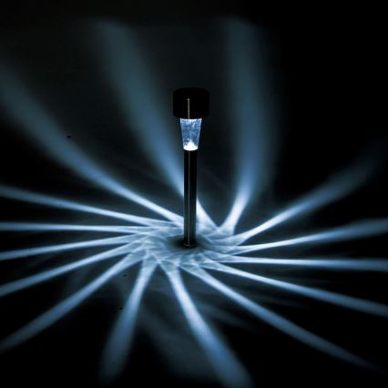 Aigostar - LED Solární svítidlo LED/2V IP44 40 mAh matný chrom