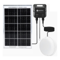 Aigostar - LED Solární svítidlo LED/70W/12V 6000 mAh 6500K IP65 pr. 20,5 cm + dálkové ovládání