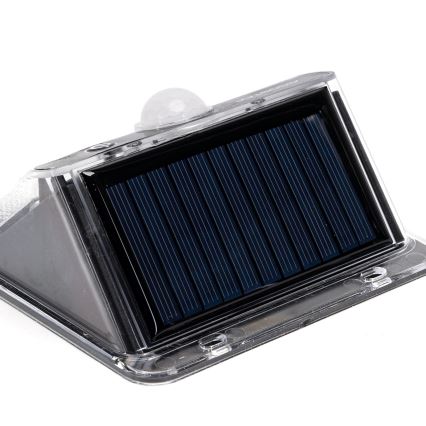Aigostar - LED Solární svítidlo se senzorem LED/3,7V 6500K 1200 mAh IP65 černá