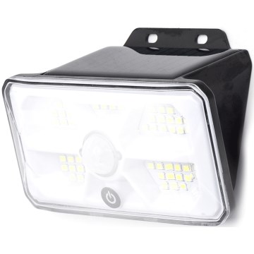 Aigostar - LED Solární svítidlo se senzorem LED/3,7V 6500K 500 mAh IP65 černá