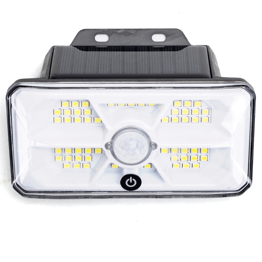 Aigostar - LED Solární svítidlo se senzorem LED/3,7V 6500K 500 mAh IP65 černá