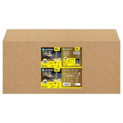 Aigostar - LED Solární vánoční dekorace LED/0,59W/3,7V 100 cm IP65 130 mAh teplá bílá