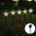 Aigostar - LED Solární vánoční svítidlo LED/0,054W/1,2V 1m IP65 800 mAh studená bílá