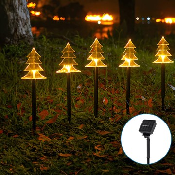 Aigostar - LED Solární vánoční svítidlo LED/0,054W/1,2V 1m IP65 teplá bílá