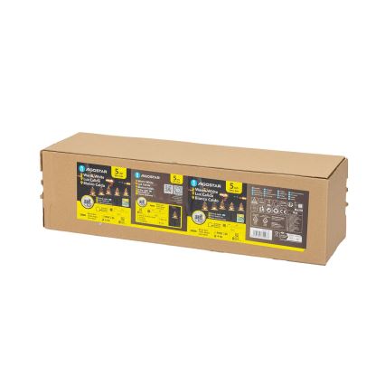 Aigostar - LED Solární vánoční svítidlo LED/0,054W/1,2V 1m IP65 teplá bílá