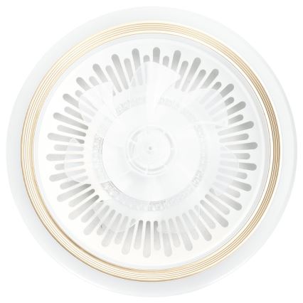 Aigostar - LED Stmívatelné stropní ventilátor LED/40W/230V 2700/4000/6500K pr. 50 cm + dálkové ovládání bílá