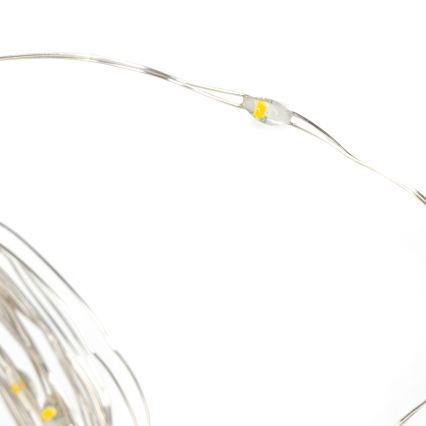 Aigostar - LED Stmívatelný vánoční řetěz 300xLED/8 funkcí USB 6x3m teplá bílá + dálkové ovládání