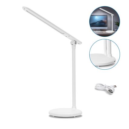 Aigostar - LED Stmívatelná nabíjecí dotyková stolní lampa LED/3W/5V 2700/4000/6500K 1800 mAh
