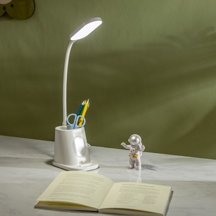 Aigostar - LED Stmívatelná nabíjecí stolní lampa LED/2,8W/5V 1800mAh 3000/5000K bílá
