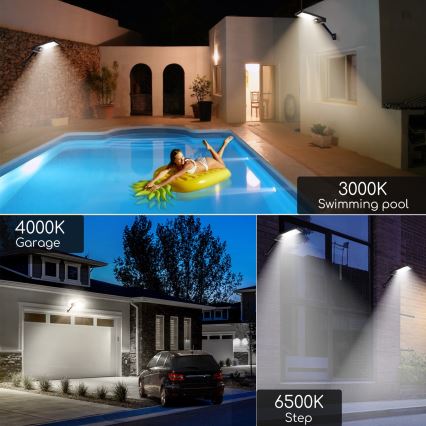 Aigostar - LED Stmívatelná solární lampa se senzorem LED/2,3W/5,5V IP65 1800 mAh + dálkové ovládání