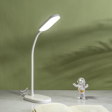 Aigostar - LED Stmívatelná stolní lampa s bezdrátovým nabíjením LED/2,5W/5V bílá