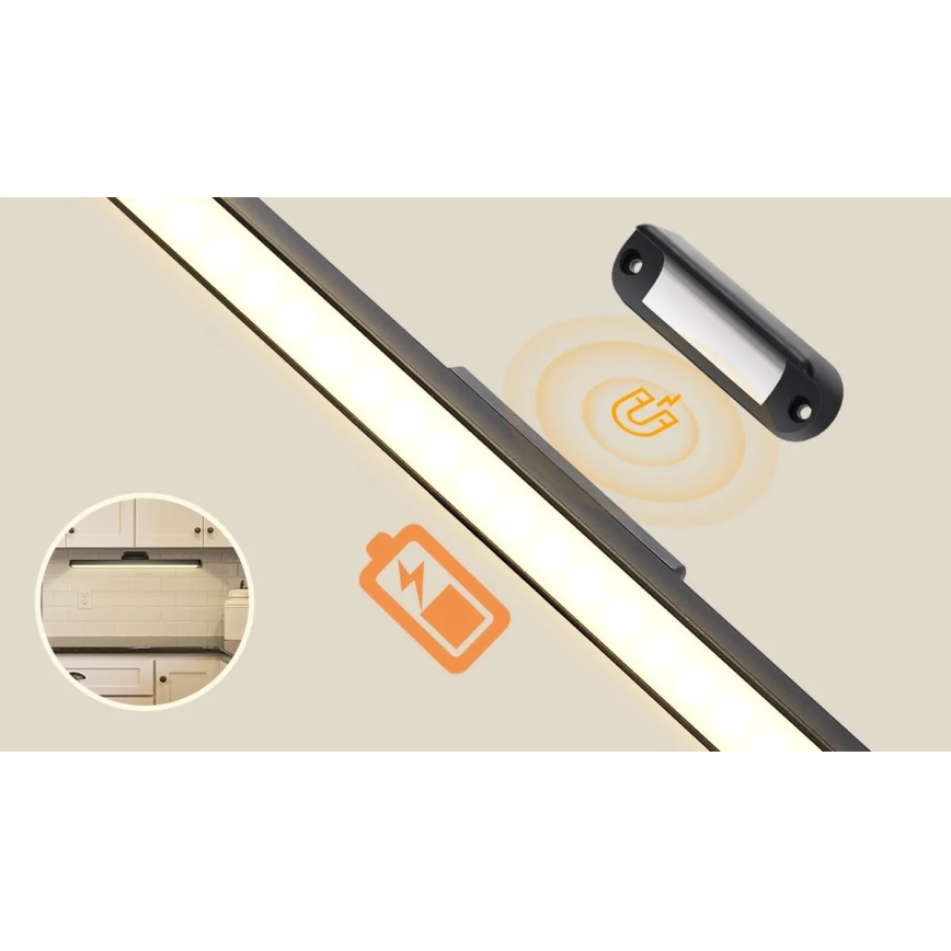 Aigostar - LED Stmívatelné nabíjecí osvětlení zrcadla LED/2,9W/5V