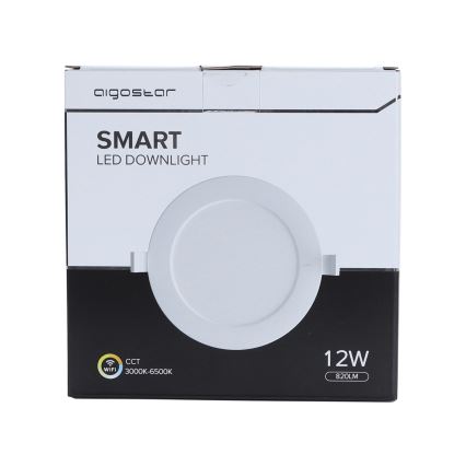 Aigostar - LED Stmívatelné podhledové svítidlo 12W/230V pr. 17 cm Wi-Fi