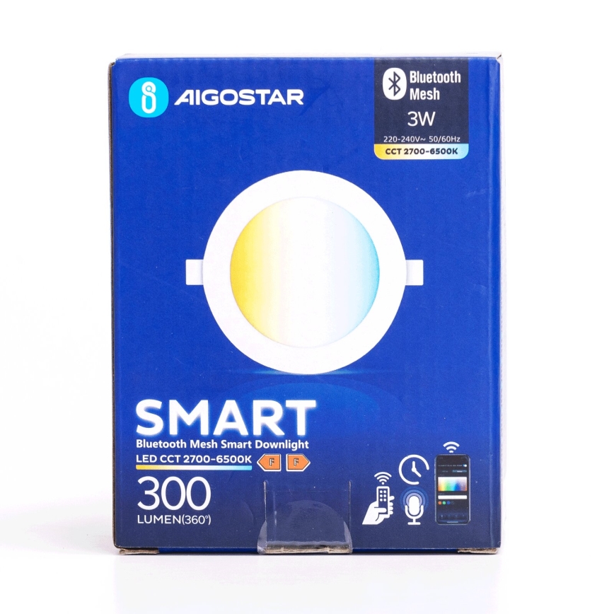 Aigostar - LED Stmívatelné podhledové svítidlo MESH LED/3W/230V 2700-6500K bílá
