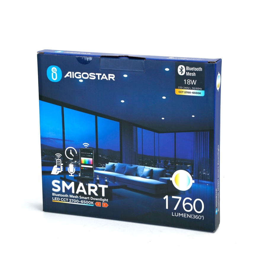 Aigostar - LED Stmívatelné podhledové svítidlo MESH LED/18W/230V 2700-6500K pr. 23 cm