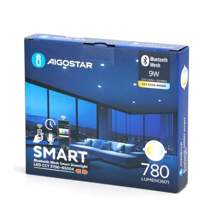 Aigostar - LED Stmívatelné podhledové svítidlo MESH LED/9W/230V 2700-6500K pr. 14,5 cm