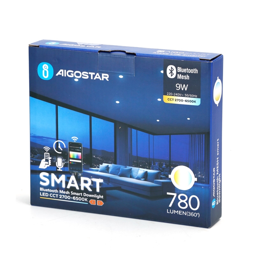 Aigostar - LED Stmívatelné podhledové svítidlo MESH LED/9W/230V 2700-6500K pr. 14,5 cm
