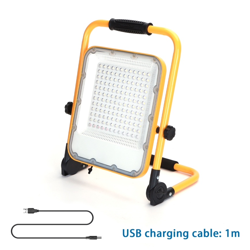 Aigostar - LED Stmívatelný nabíjecí reflektor LED/100W/5V 6500K IP65 1500mAh