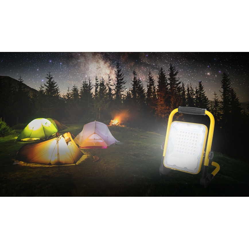 Aigostar - LED Stmívatelný nabíjecí reflektor LED/100W/5V 6500K IP65 1500mAh