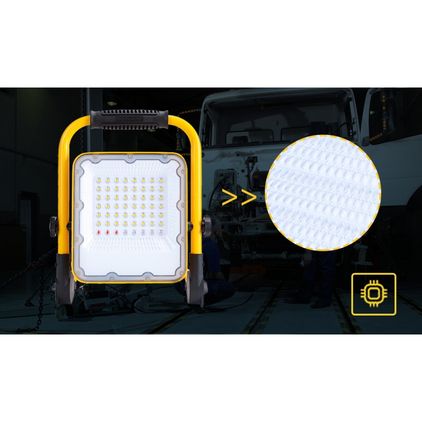 Aigostar - LED Stmívatelný nabíjecí reflektor LED/100W/5V 6500K IP65 1500mAh