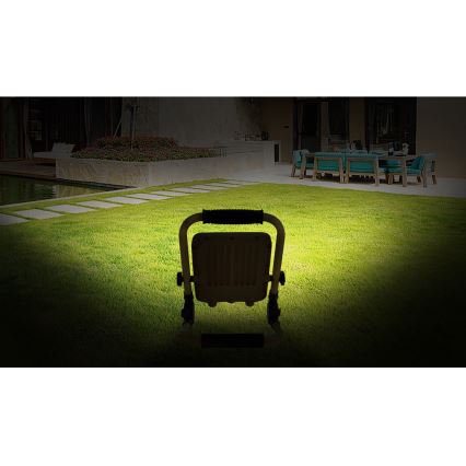 Aigostar - LED Stmívatelný nabíjecí reflektor LED/100W/5V 6500K IP65 1500mAh