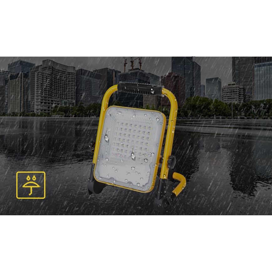 Aigostar - LED Stmívatelný nabíjecí reflektor LED/100W/5V 6500K IP65 1500mAh