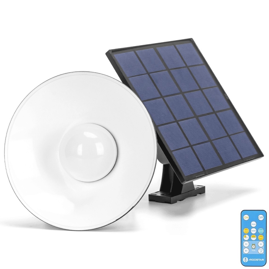 Aigostar - LED Stmívatelný solární lustr na lanku LED/3,2V 3000K/4000K/6500K 5000 mAh IP65 + dálkové ovládání