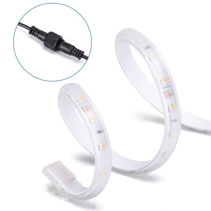 Aigostar - LED Stmívatelný solární pásek LED/20W/3,2V 20 m 2700K IP65 + dálkové ovládání
