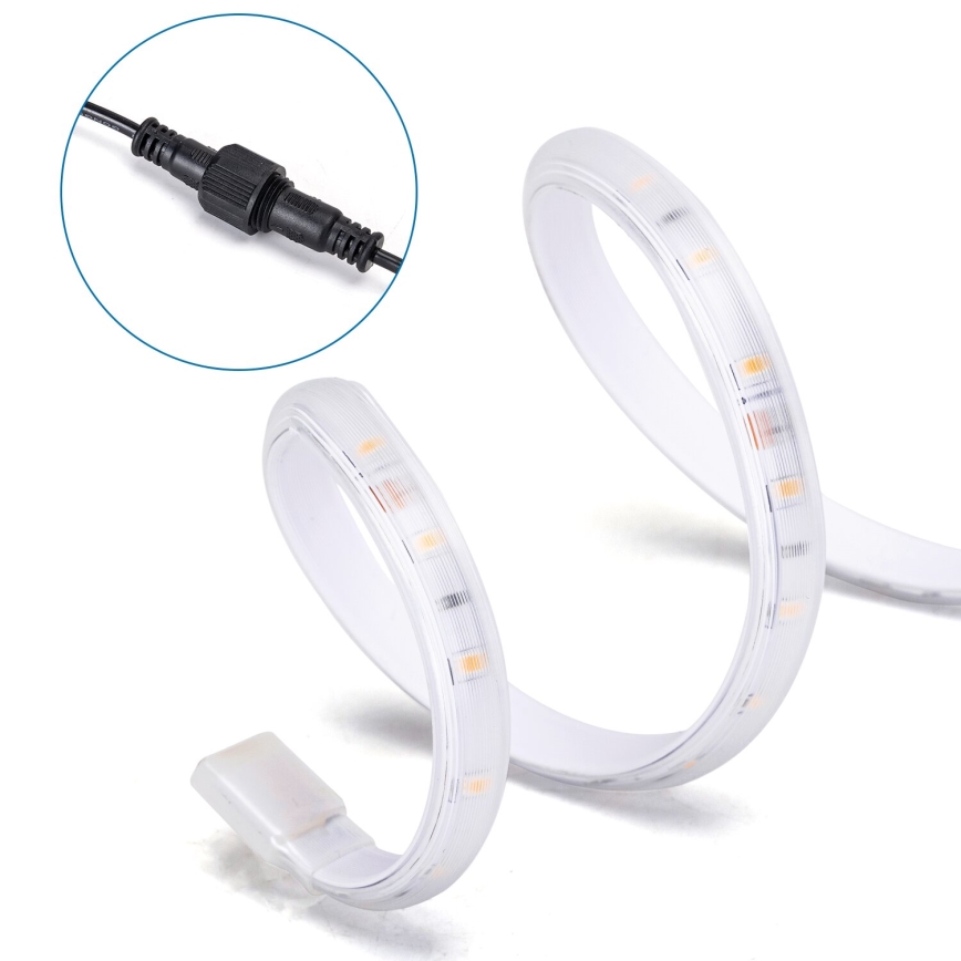 Aigostar - LED Stmívatelný solární pásek LED/20W/3,2V 20 m 2700K IP65 + dálkové ovládání