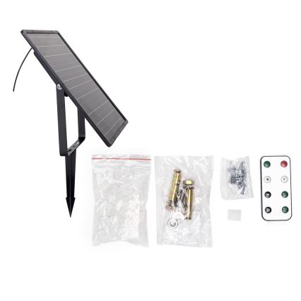 Aigostar - LED Stmívatelný solární pásek LED/20W/3,2V 20 m 2700K IP65 + dálkové ovládání