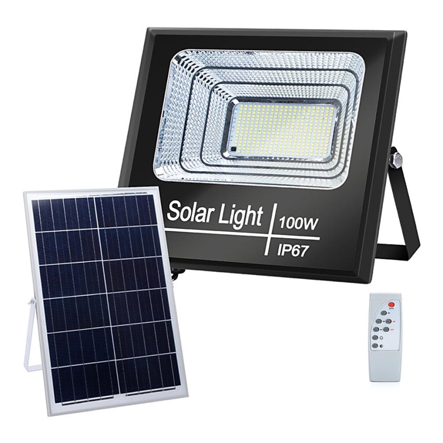 Aigostar - LED Stmívatelný solární reflektor LED/100W/3,2V IP67 + DO