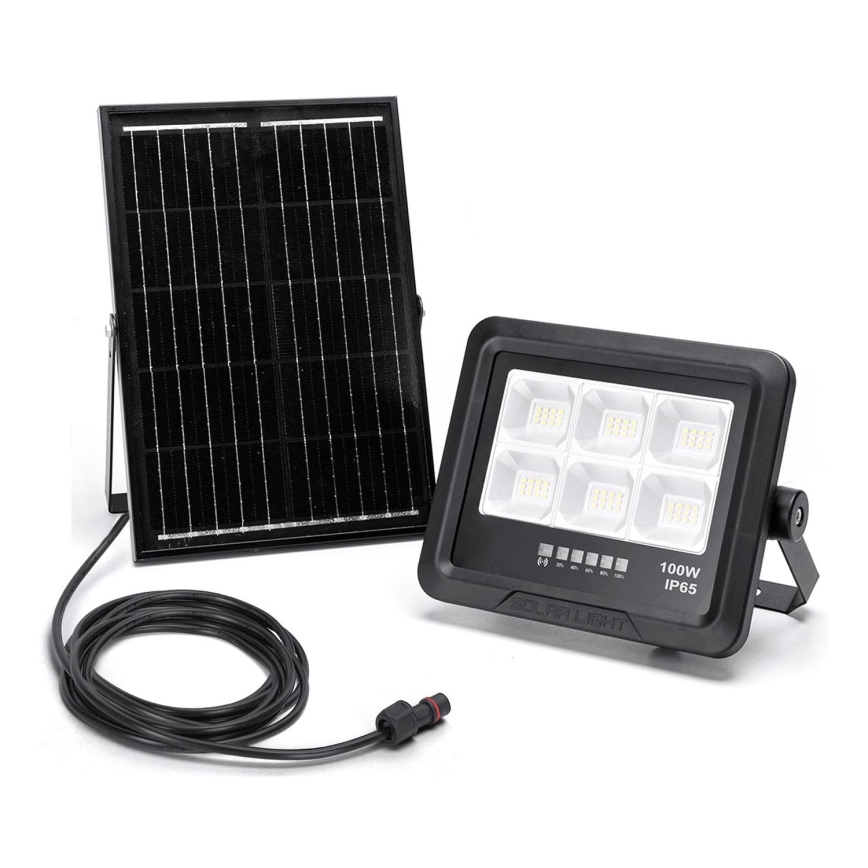 Aigostar - LED Stmívatelný solární reflektor LED/100W/3,4V IP65 10000 mAh + dálkové ovládání