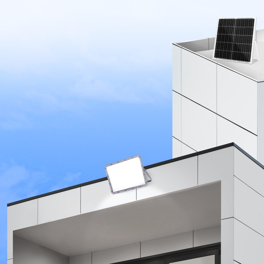 Aigostar - LED Stmívatelný solární reflektor LED/200W/3,2V IP65 + dálkové ovládání