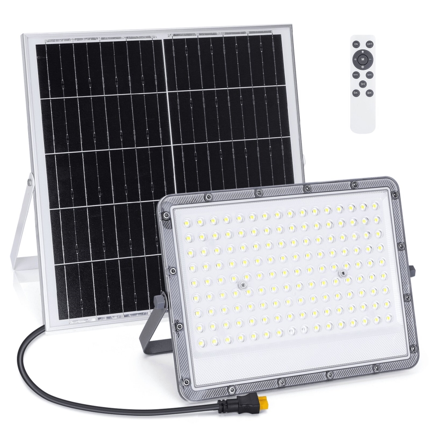 Aigostar - LED Stmívatelný solární reflektor LED/200W/3,2V IP65 + dálkové ovládání