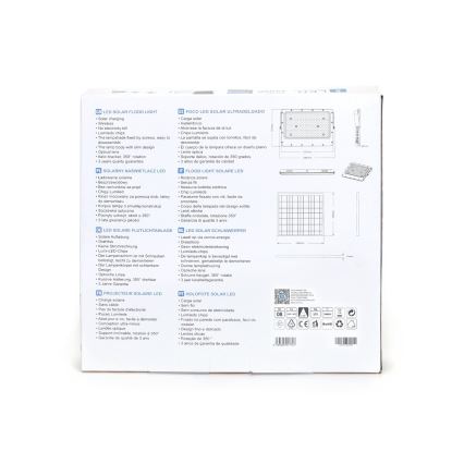 Aigostar - LED Stmívatelný solární reflektor LED/200W/3,4V IP65 + dálkové ovládání